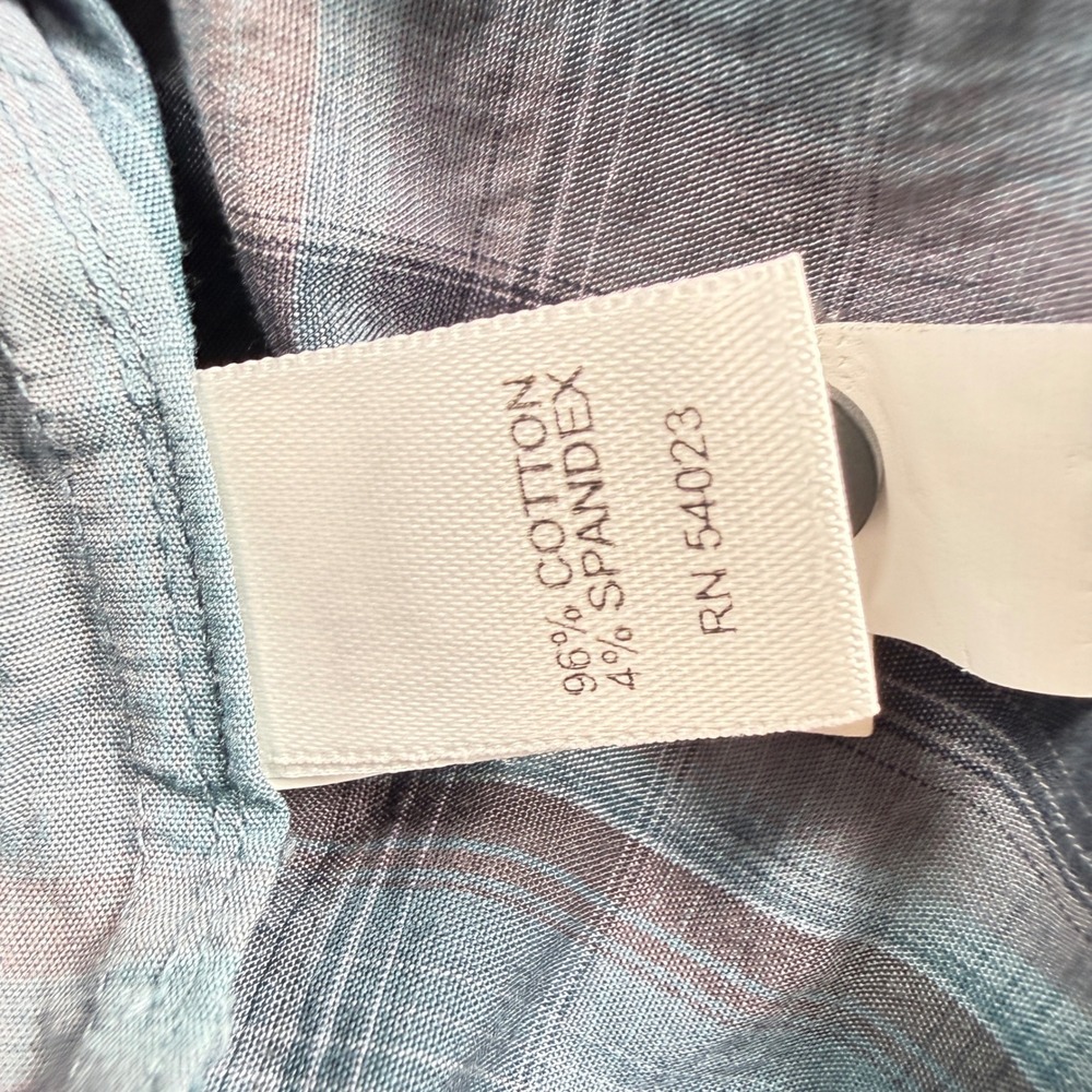 Banana Republic Button Down Shirt Men L Plaid Slim Grunge Indie Preppy Military - Picture 12 of 13
